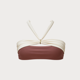 TWO-TONE RING BANDEAU TOP